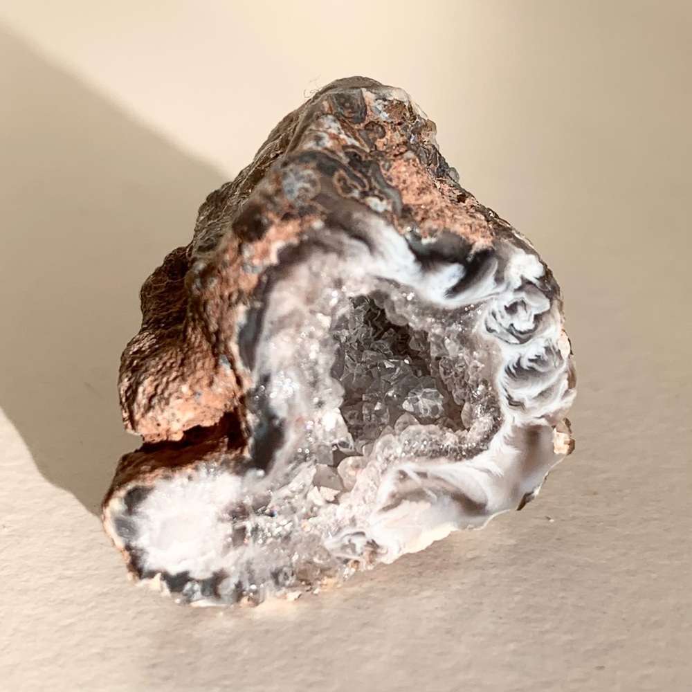 Agate Geode druzy Crystal rock stone decor piece